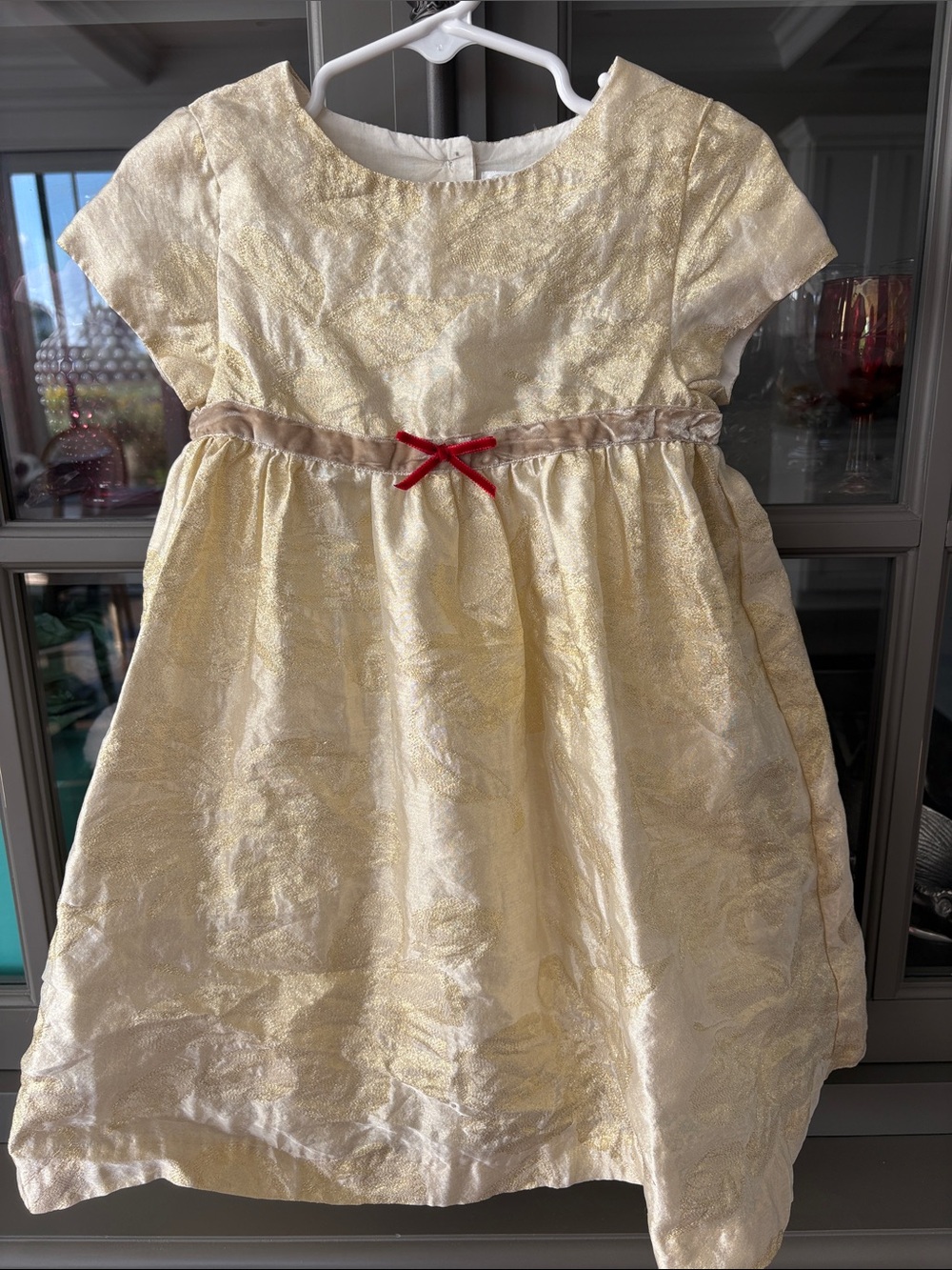 2T Patachou gold Christmas dress